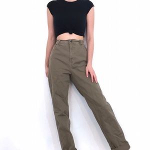 Vintage High Waisted Brown Jeans
